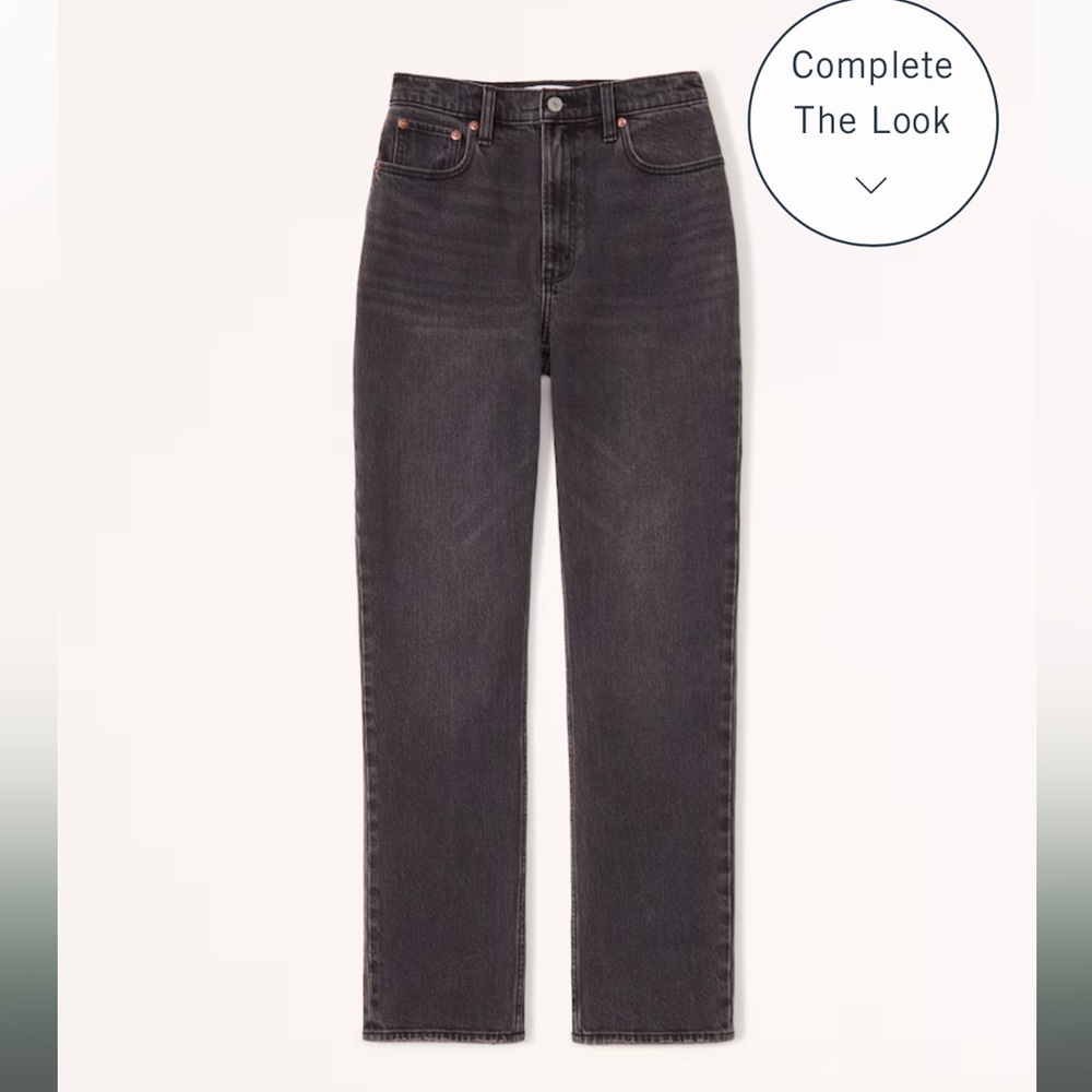 abercrombie 90s ultra high rise straight jeans